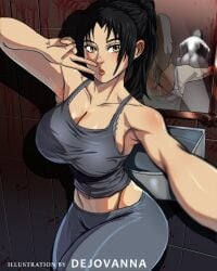 1girls asian asian_female ass big_ass big_breasts breasts broly_culo broly_culo_getting_choked_by_cheeks dark_hair dejovanna dreadout dreadout_3 female female_protagonist ghost ghost_girl human indonesian kuntilanak linda_meilinda meme mirror mirror_selfie omni-man_pose ponytail selfie selfie_pose tied_hair video_games yellow_eyes yoga_pants