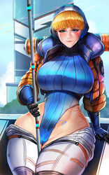 1girls apex_legends ass badcompzero belly big_ass big_breasts big_butt big_hips big_thighs blush blush_lines bottom_heavy breasts bursting_breasts bursting_butt bursting_clothes butt cameltoe curvy curvy_figure dat_ass female female_only hips huge_ass huge_breasts huge_butt human human_only humanoid jumpsuit large_ass large_breasts large_butt lichtenberg_figure looking_at_another pubic_tattoo scar scars seductive seductive_eyes seductive_look seductive_mouth seductive_smile skin_tight skin_tight_suit solo solo_female stretched_clothing tattoo thick thick_ass thick_hips thick_legs thick_thighs thighs tight_clothes tight_clothing tight_pants tights voluptuous wattson_(apex_legends) wide_hips