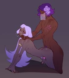 2boys 2d choking cock cookie_run dark-skinned_femboy dark-skinned_male dark_skin dick doggy_style femboy gay girly ilewdha legs_together lilac_cookie long_hair male nude penis purple_hair sex simple_background taken_from_behind yaoi yogurt_cream_cookie