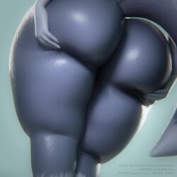 1:1 1girls 2021 3d 3d_(artwork) 5_fingers animated anthro bbw big_ass big_breasts big_butt blender_(software) breasts butt butt_focus canid canine dark_body dat_ass deforming_mesh digital_media_(artwork) fat_ass female female_only fingers fur gigantic_ass gigantic_butt hand_on_butt hilwu huge_ass huge_butt iii_oridas_iii loop mammal massive_ass massive_butt no_sound nude overweight rear_view short_playtime simple_background slightly_chubby solo thick_thighs video webm wide_hips