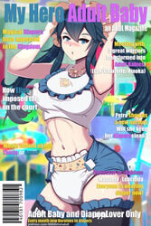 1girls abdl alternate_hairstyle arms_up bare_midriff bare_thighs blue_eyes blue_hair breasts comic covered_nipples diaper english_text female_only femsub fire_emblem fire_emblem_awakening humiliation infantilism lilith-fetish long_hair looking_at_viewer lucina_(fire_emblem) medium_breasts midriff mind_control nintendo open_mouth solo text thighhighs thighs twintails