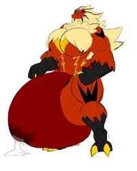 abs balls bara biceps blaziken bodybuilder bulge furry hyper hyper_balls hyper_genitalia hyper_muscles hyper_penis hyper_testicles male male_focus male_only muscles muscular muscular_back muscular_legs muscular_male muscular_thighs penis pokemon pokemon_(species) quellaburd testicles yaoi
