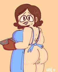 1girls apron apron_only ass big_butt liane_cartman milf nude nude_female pussy south_park thick_ass thick_thighs ubecakes ubecakes_artist vagina