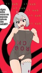 clothed español rog_channel shitposter spanish_text text white_hair youtube youtuber youtuber_girl