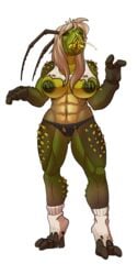 abs anthro arthropod ass_expansion big_breasts black_sclera blonde_hair body_modification breast_expansion breasts claws corruption digitigrade drone droneification eye_color_change female green_skin hair hair_color_change hair_growth huge_ass huge_breasts human_to_anthro identity_death insects large_ass large_breasts lunate monsterification muscular muscular_female navel nipples panties post_transformation pubes pussy_juice pussy_mouth ripped_clothing skin_color_change species_transformation spitbug thick_thighs thigh_expansion toned transformation wide_hips