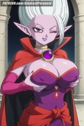 ai_generated aindroidparanoid ass big_ass big_breasts big_butt breast_grab busty cleavage curvy cute dr._arinsu dragon_ball dragon_ball_daima fat_ass female female_only grabbing_own_breast hips huge_ass huge_breasts large_ass large_breasts legs narrow_waist nipples parted_lips purple_skin slim_waist stable_diffusion thick_ass thick_thighs voluptuous waist white_hair wide_hips wizard