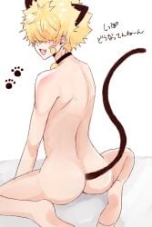 1boy ass femboy kengo_yozakura male mission:_yozakura_family nude tagme tail