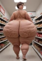 1girls ai_generated angry_face bbw big_ass big_breasts bottom_heavy breasts brown_hair cellulite child_bearing_hips chubby_female cleavage doughy_ass dumptruck_ass dumptruck_butt earrings enormous_ass fat_ass fat_ass_mommy female female_only full_body glasses grocery_store huge_ass hyper hyper_ass jewelry karen karen_(meme) karen_(sketchyboi08) long_eyelashes mature_female mole mole_under_eye naked necklace nude nude_female older_female pearl_earrings pearl_necklace photorealistic realistic short_hair standing thick_ass thick_thighs voluptuous voluptuous_female walking walking_away wide_hips