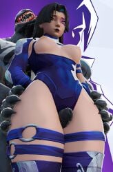 1girls 3d 3d_(artwork) breasts breasts_out female female_focus from_below hip_grab hips kennedyd3d leotard looking_down male marvel marvel_rivals monster penis psylocke psylocke_(marvel_rivals) thigh_sex thighs venom_(marvel) venom_(marvel_rivals)