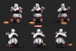 anthro bambookat female furry goat toriel undertale