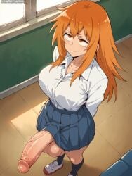 ai_generated big_penis gamo-chan grapesss light-skinned_futanari please_don't_bully_me,_nagatoro