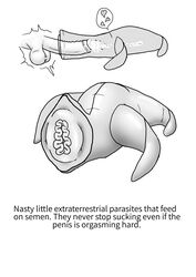 alien milking monster parasite worm