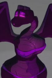 anthro artist_request big_breasts dragon ender_dragon eyeliner eyeshadow jean? jean_(minecraft) lipstick makeup minecraft mojang nipple_bulge nipples_visible_through_clothing scalie source_request thick_thighs unknown_artist unknown_source wide_hips wings