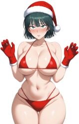 12kaneda12 ai_generated big_breasts big_butt bikini blush fubuki_(one-punch_man) one-punch_man self_upload shy small_waist transparent_background wide_hips