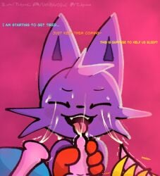 anthro avian bird blue_body bodily_fluids bubba_bubbaphant canid canine canis catnap_(poppy_playtime) chicken closed_eyes critters_(poppy_playtime) cum cum_drip cum_dripping_from_face cum_in_mouth cum_inside cum_on_body cum_on_face cum_on_penis cumshot cumshot_in_mouth dialogue dogday_(poppy_playtime) domestic_cat domestic_dog dripping ears_up ejaculation elephant elephantid fangs feather_hands feathers felid feline felis fur galliform genital_fluids genitals group hand_on_penis kickinchicken knot knotted_penis long_ears male male/male mammal masturbation mob_entertainment no_humans orange_body paws penis phasianid poppy_playtime proboscidean purple_body purple_fur smiling_critters teeth text tinky tongue tongue_out url yellow_body