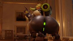 ass enthusiastpyro omnic orisa overwatch overwatch_2 pussy robot robot_girl shaking_butt tagme video