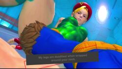3d 3d_animation animated blonde_hair cammy_white capcom conflict cyclops_(x-men) female femdom headscissor marvel marvel_comics marvel_vs._capcom music sound street_fighter tagme video wrestling x-men x-men_vs._street_fighter