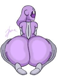 ass ass_focus big_ass doopie doopkaboom_(artist) fat_ass huge_ass jojo's_bizarre_adventure male_focus male_only moody_blues presenting presenting_hindquarters purple_eyes solo_male stand_(jjba) tagme thick_ass thick_thighs vento_aureo