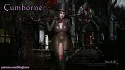 1girls 3d bloodborne curvy female female_only futa_only futanari huge_breasts manjimus