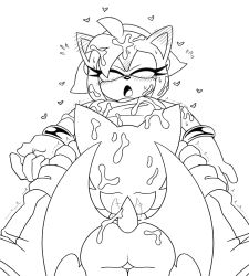accessory amy_rose anthro balls bat blush bodily_fluids boots bracelet butt clothing cum cum_on_body dress duo erection eulipotyphlan excessive_cum excessive_genital_fluids eyelashes eyes_closed female footwear genital_fluids genitals gynomorph hair_accessory hairband heart_symbol hedgehog hi_res honduran_white_bat intersex intersex/female jewelry leaf-nosed_bat legwear looking_pleasured mammal microbat oral rouge_the_bat sega shenadical shoes sonic_(series) sonic_the_hedgehog_(series) sweat tail tail_motion tailwag thigh_boots thigh_highs wings yangochiropteran
