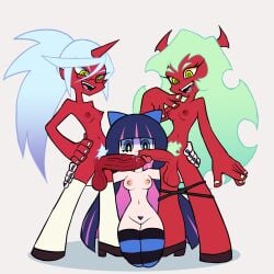 kneesocks daemon from panty & stocking with garterbelt by hexecat
