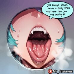 hatsune_miku vocaloid rape image_set caption comic_page comic text patreon image 2026 ai_generated mr_graaves 1girl solo open_mouth twintails sweat teeth tongue tongue_out english_text speech_bubble shiny_skin upper_teeth_only saliva aqua_hair patreon_username patreon_logo oral_invitation uvula