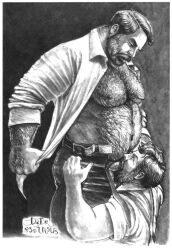 dade_ursus archived_source original gay yaoi tagme male male_only monochrome traditional_media 1995