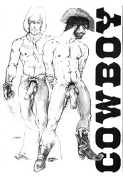 matt_(charles_edward_kerbs) archived_source monochrome traditional_media gay yaoi original male male_only