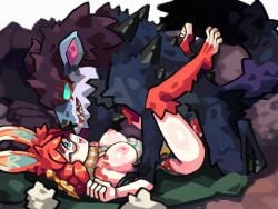 aurora_(league_of_legends) beastiality blue_eyes canid_on_humanoid canine_on_humanoid dog female_on_feral feral feral_on_female feral_on_humanoid feral_penetrating feral_penetrating_humanoid glasses humanoid_on_feral knot knotted_penis league_of_legends lu_blu missionary_position murk_wolf pale-skinned_female vaginal_penetration wolf zoophilia
