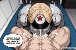 1girls ai_generated android ass atomic_heart ballerina big_breasts big_thighs blonde_hair breasts crown_braid curvaceous curvy curvy_figure cyborg cyborg_girl digital_media_(artwork) ekaterina_nechayeva female focus_entertainment gynoid hips hourglass_figure huge_ass huge_breasts huge_thighs large_breasts large_thighs legs mature mature_female metallic_body mundfish right_(atomic_heart) russian russian_female the_twins_(atomic_heart) thick thick_hips thick_legs thick_thighs thighs voluptuous voluptuous_female waist wide_hips wide_thighs miralicit male male/female 1boy 1boy1girl straight oral fellatio outercourse blowjob dumptruck_ass dumptruck_butt wide_ass round_ass plump plump_ass plump_breasts plump_thighs intense_blowjob sucking sucking_penis orgasm ejaculation cum cum_in_mouth post-orgasm post-orgasm_fellatio