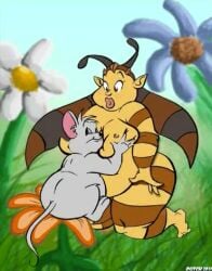 animated anthro bee furry mouse no_sound tagme video