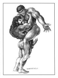 1998 archived_source dade_ursus dated gay male male_only monochrome original tagme traditional_media yaoi