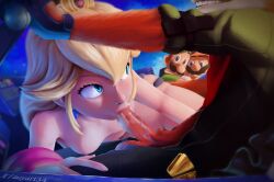 1girls 2d blonde_hair blue_eyes breasts fox fox_mccloud high_resolution highres lazyart34 longhair luigi male/female mario mario_(series) mario_bros nintendo oral_sex princess_peach star_fox super_mario_bros. super_mario_galaxy super_mario_galaxy_(2026_film) universal_studios