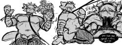 petplay puppyplay schpeenor spinner_(my_hero_academia) shuichi_iguchi dabi touya_todoroki oral oral_sex blowjob cuntboy/male cuntboydom dominant_cuntboy strap-on strapon thighhighs thick_thighs lizard gecko tail sketch sketch_page uncolored collar leash leash_pull dog_ears diphallism diphallia hemipenes