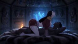 ai_generated bbc_slave big_breasts boa_hancock dark-skinned_male female insemination interracial long_hair male one_piece piercing tagme tattoo video
