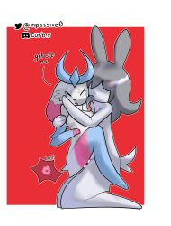 absurd_res anthro bodily_fluids crying cum cum_in_vagina cum_inside curb_(curbed) curbed_(artist) duo female genital_fluids held_up hi_res impregnation kneeling lagomorph leporid male male/female mammal rabbit sex tagme tears
