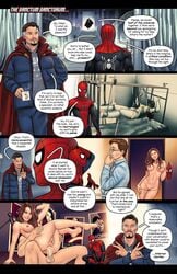 1girls 3boys anal anal_sex areolae ass aunt aunt_and_nephew avengers benedict_cumberbatch big_breasts big_penis breasts brown_hair bruce_banner comic comic_page cum cum_drip cum_in_ass cum_inside doctor_strange english english_text female grin hulk_(series) human human_only incest injury legs_up light-skinned_female light-skinned_male light_skin long_hair male marisa_tomei marvel marvel_cinematic_universe marvel_comics mature mature_female mature_male mature_woman may_parker nipples nude_female older_woman_and_younger_boy penis peter_parker pussy reverse_cowgirl_position siren_position smile speech_bubble spider-man spider-man:_no_way_home spider-man_(series) steven_strange straight straight_hair text thomas_cocksmith tracyscops vagina younger_male younger_penetrating_older