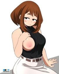adult ochako from my hero academia by tsuranukko