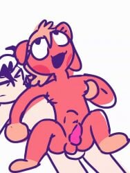 90_percent_studios abdominal_bulge ambiguous_gender animated anthro canid canine canis dalmata domestic_dog duo fur hi_res loop male male/male mammal nonbinary_(lore) olive_higgins patches_ito pink_body pink_fur purrfect_apawcalypse shorter_than_10_seconds
