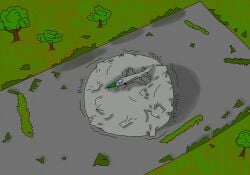 aircraft airplane belly big_belly bulge destroyed feral forest grass ground growth hangar hi_res huge_belly hyper hyper_belly invalid_tag living_aircraft living_airplane living_machine living_vehicle machine male object_vore plant solo su su15 tree vehicle vore