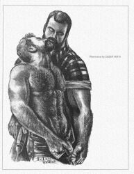 dade_ursus archived_source original gay yaoi tagme male male_only monochrome traditional_media