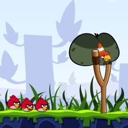 accurate_art_style angry_birds angry_birds_classic angry_expression ass avian beak big_ass bord bord_the_conehead butt buttocks cone cone_hat fat_ass gay green_skin male male_only red_(angry_birds) rovio rovio_mobile scree screencap slingshot video_games zombiecaracon0