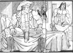 matt_(charles_edward_kerbs) archived_source monochrome traditional_media gay yaoi original male male_only