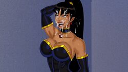 1girls arm_length_gloves big_breasts breasts choker crime_syndicate cum cum_drip cum_on_face dc dc_comics dcau eyes_rolling_back facial female happy hourglass_figure huge_breasts justice_league:_crisis_on_two_earths large_breasts leotard lipstick mary_batson(alt) necklace open_mouth ponytail rolling_eyes sunsetriders7 superwoman superwoman_(mary_batson) upper_body voluptuous