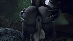 2boys 3d anthro anus ass ass_focus back_view big_ass big_balls big_butt big_penis bouncing_butt deathclaw donut_anus erection fallout fallout_4 feral feral_on_human first_person_view gay helmet hi_res horns huge_ass huge_butt human humanoid imminent_sex inviting inviting_to_sex looking_at_another looking_back looking_down looking_up male male/male male_only monster nude on_floor penis pov presenting_anus presenting_ass presenting_butt puffy_anus rayhuma rough_sex sfm size_difference smaller_male source_filmmaker thick_ass_monster thighhighs yaoi