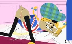 1girl 1girls accurate_art_style after_anal after_sex after_vaginal ass british_flag cartoon_network cum cum_in_ass cum_in_pussy cum_leaking cum_leaking_out_of_pussy cus19a eurotrish female foster's_home_for_imaginary_friends furry hat mono pussy union_jack vagina