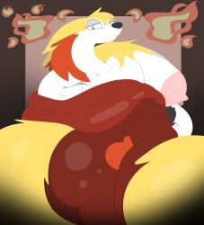 big_ass big_breasts breasts bubble_butt castdraws_(artist) delphox huge_ass milf pokemon thick_thighs wide_hips