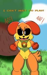 2024 2d 2d_(artwork) 2d_artwork big_breasts breasts dog_girl dogday_(poppy_playtime) female female_only fercholito furry_only mob_entertainment no_humans plushie plushie-like plushies plushophilia poppy_playtime poppy_playtime_(chapter_3) rule_63 smiling_critters