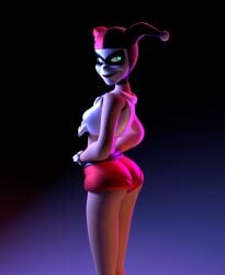 3d batman:_the_animated_series batman_(series) big_ass big_breasts breasts bubble_butt dc dc_comics dcau harley_quinn harley_quinn_(classic) harley_quinn_(dcau) huge_ass solo thick_thighs wide_hips yurisylentra