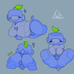 anthro ass bulge clothing discord_(app) hi_res hoodie humanoid iw2kmsrn male simple_background solo topwear underwear wumpus